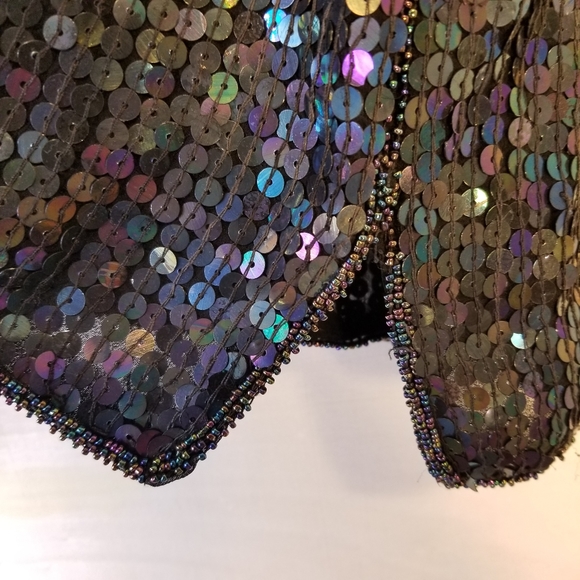 Vintage 60s | Candlelight, bead & sequins tank top - Picture 3 of 8